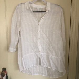 J.Jill lightweight white blouse